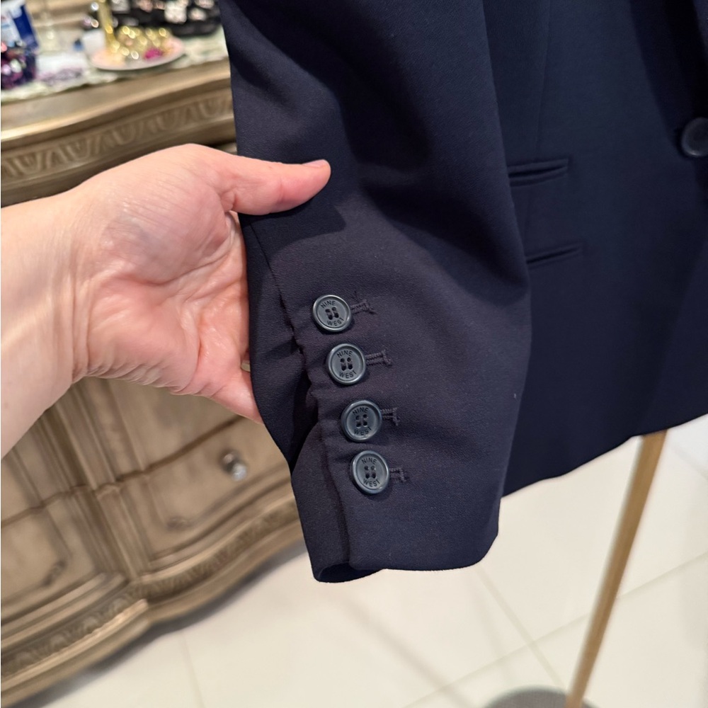 Nine West Women's Navy Blazer - Picture 6 of 7